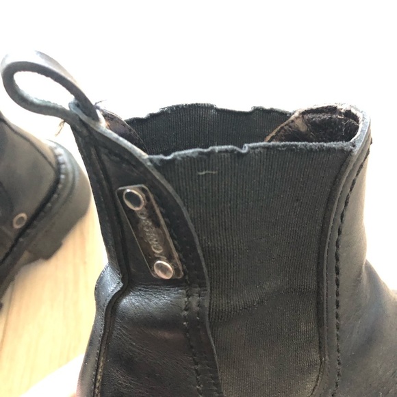 Vintage Destroy Platform Chunky Heel Leather Boots US Size 5.5 - Picture 8 of 14